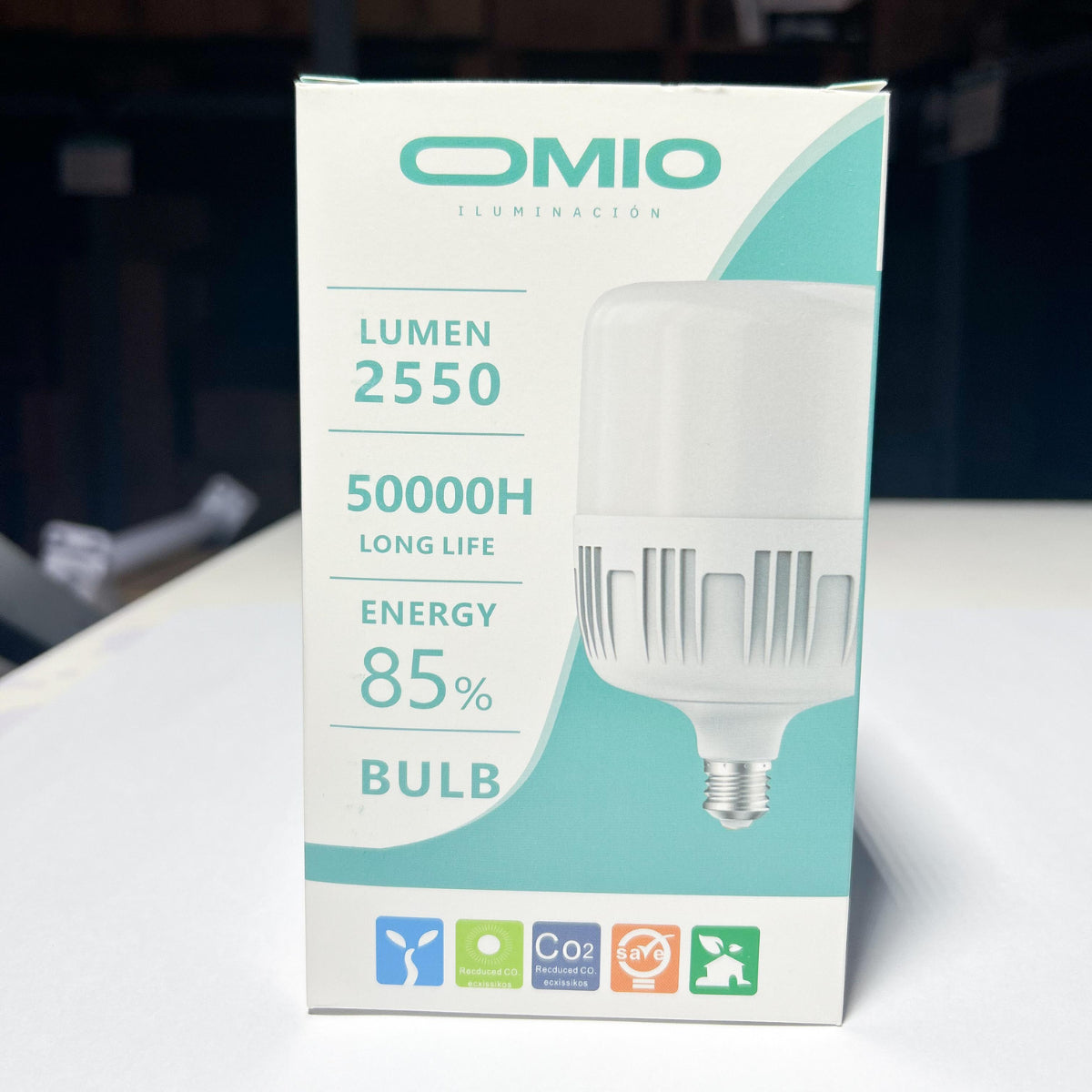Lámpara Galponera Led Foco Bulbo 30 W Luz Fría Blanco Frío