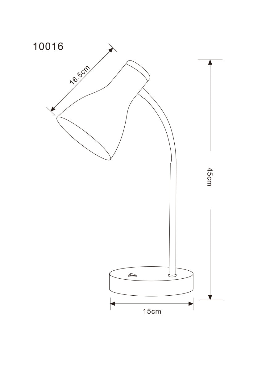 Lampara de Mesa Omio Modelo Terra Blanco