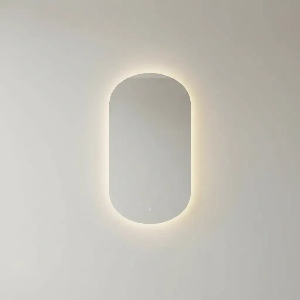 Espejo Ovalado Led Omio Con Luz Fría, Neutra Y Cálida 108 Cm