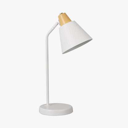 Lampara de Mesa Omio Modelo Office Blanca