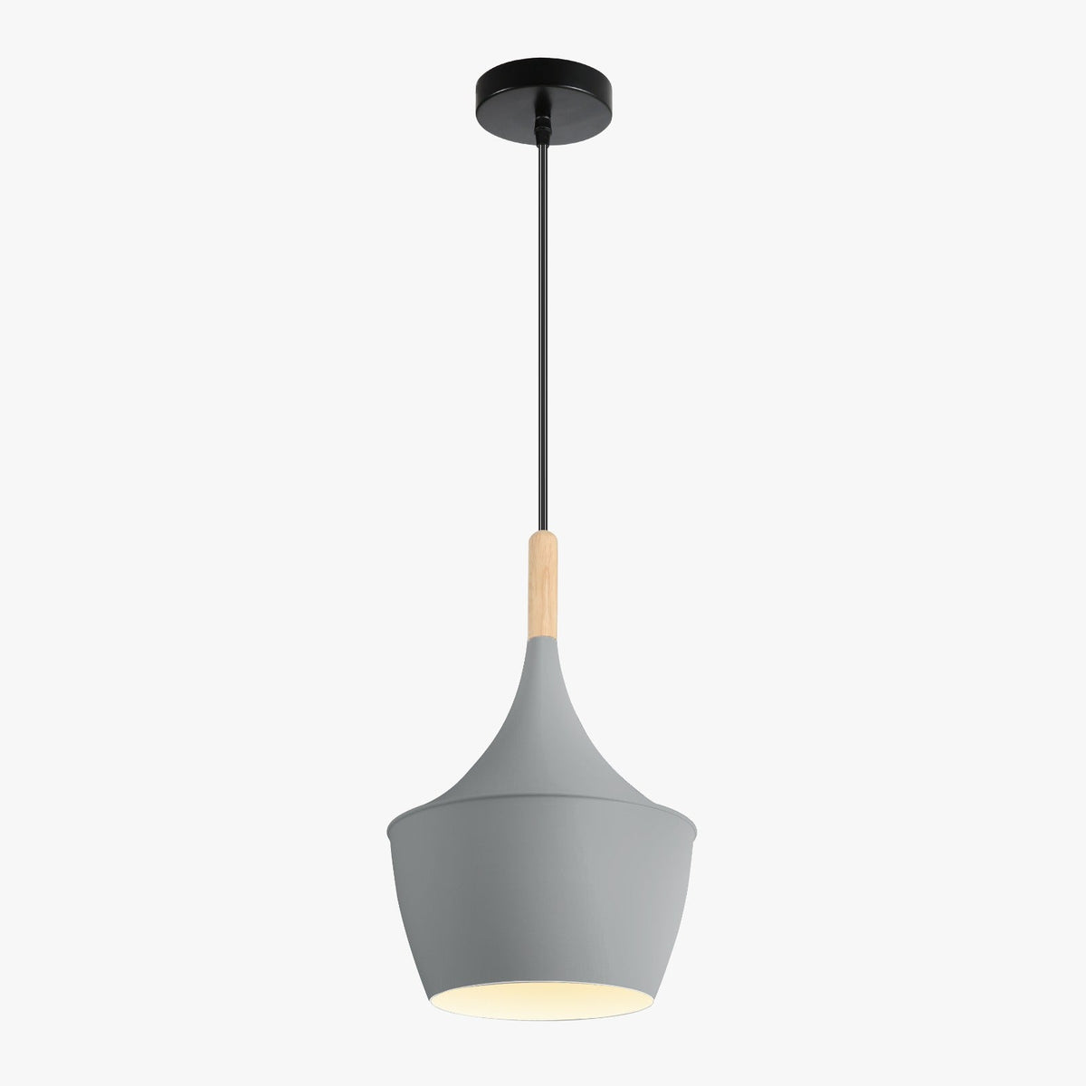 Lampara Omio de Colgar Modelo Copa Gris Luna