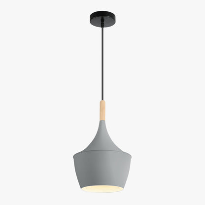 Lampara Omio de Colgar Modelo Copa Gris Luna