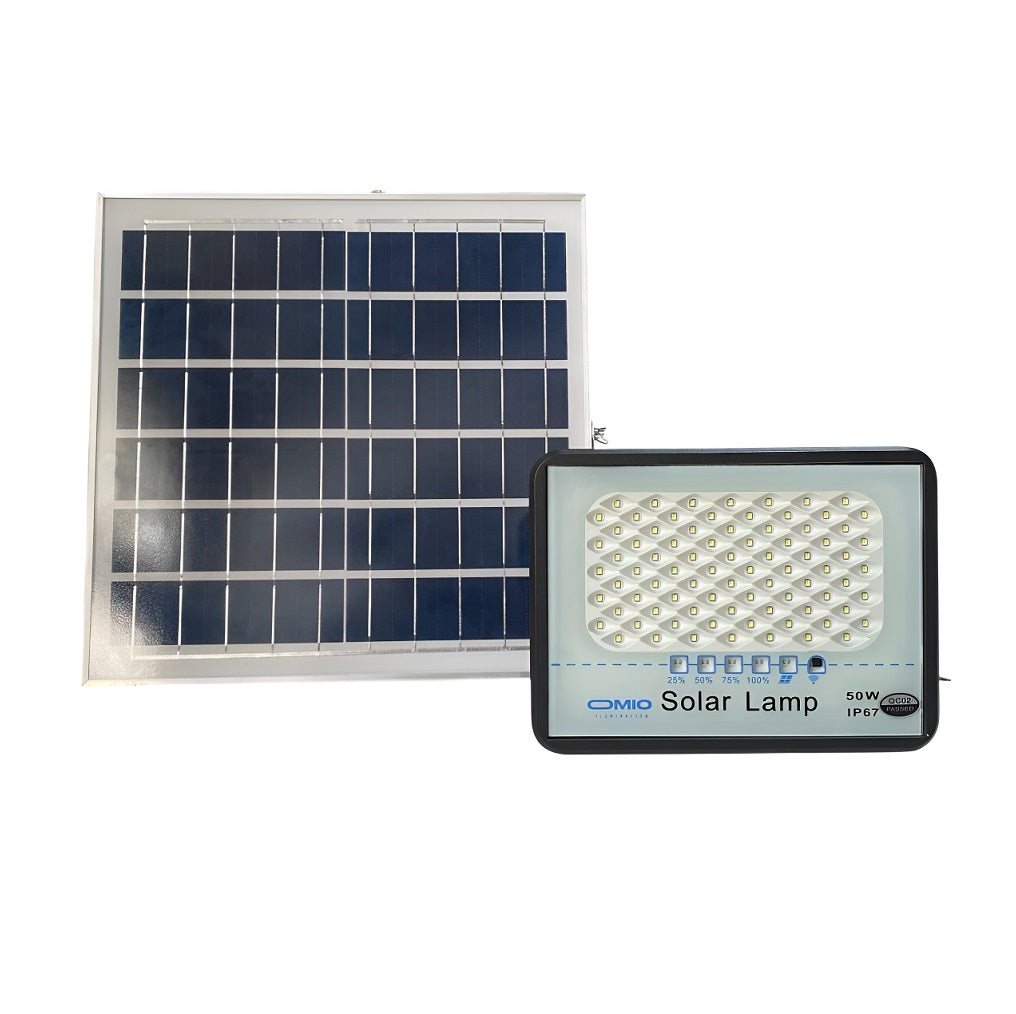 Reflector Solar Led Omio 50w Con Sensor Integrado