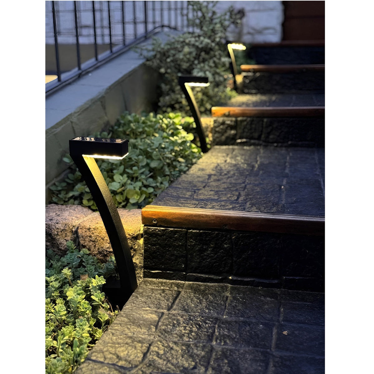 Lámpara Solar Led 7 Cálida Para Jardín - Pack De 6