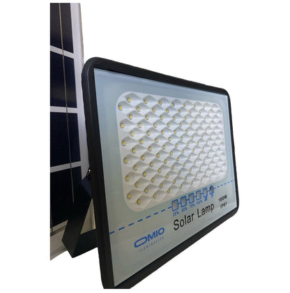 Reflector Solar Led Omio 100w Con Sensor Integrado