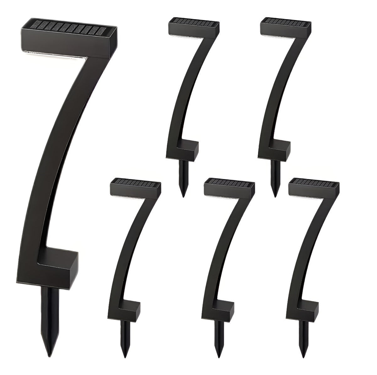 Lámpara Solar Led 7 Cálida Para Jardín - Pack De 6