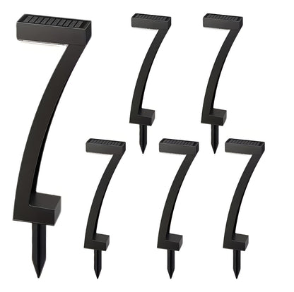 Lámpara Solar Led 7 Cálida Para Jardín - Pack De 6