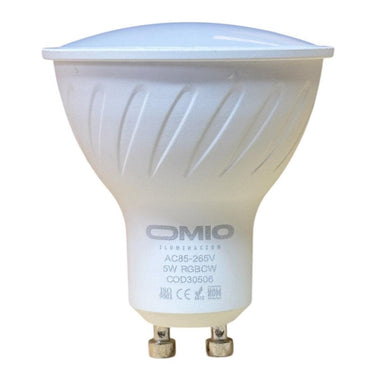 Lámpara Rgb Led Omio 5w Gu10 3000k Wi-fi