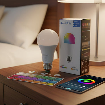 Lámpara Led Omio 9w E27 Wifi Rgb Inteligente Cálida+fría
