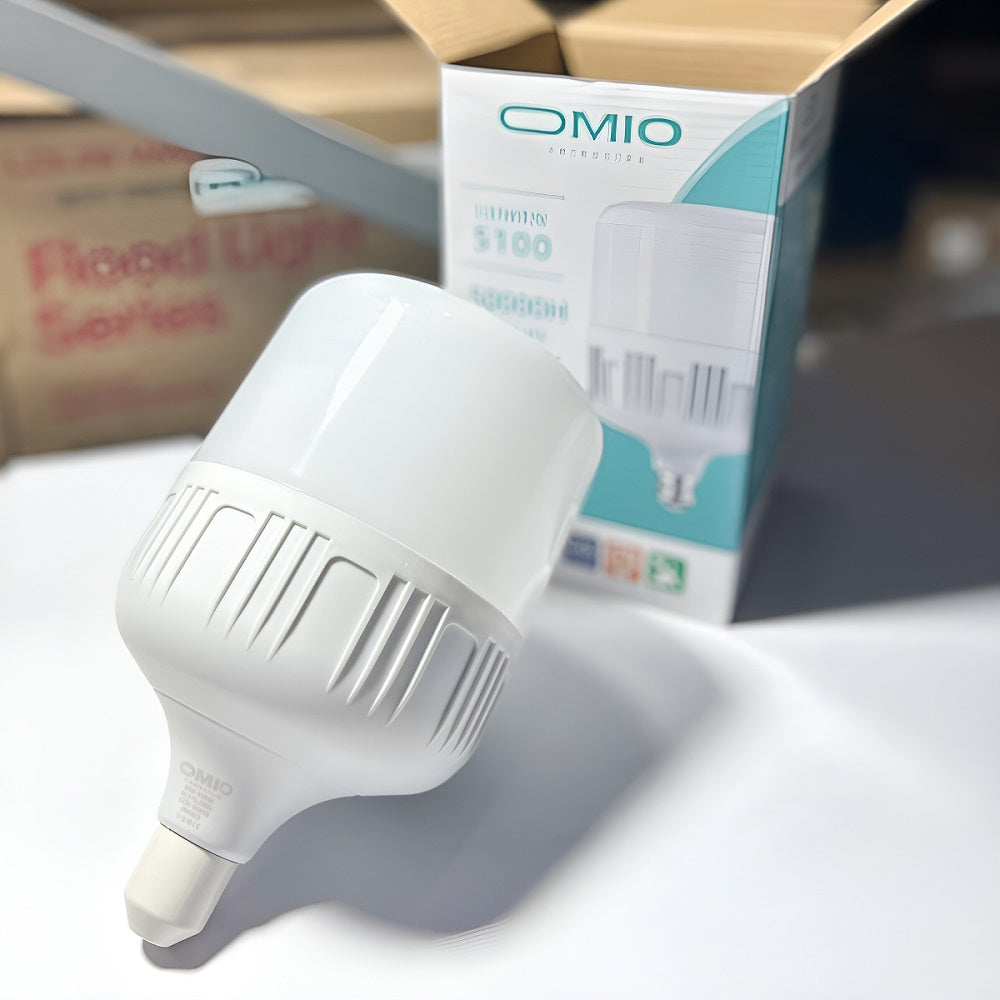 Lámpara Galponera Led Foco Bulbo 40 W Luz Fría