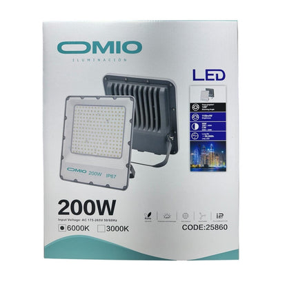 Reflector Led Omio 200w Policarbonato Alta Potencia