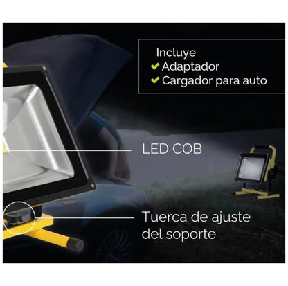 Reflecor Led Omio De Obra Portatil Recargable 10w