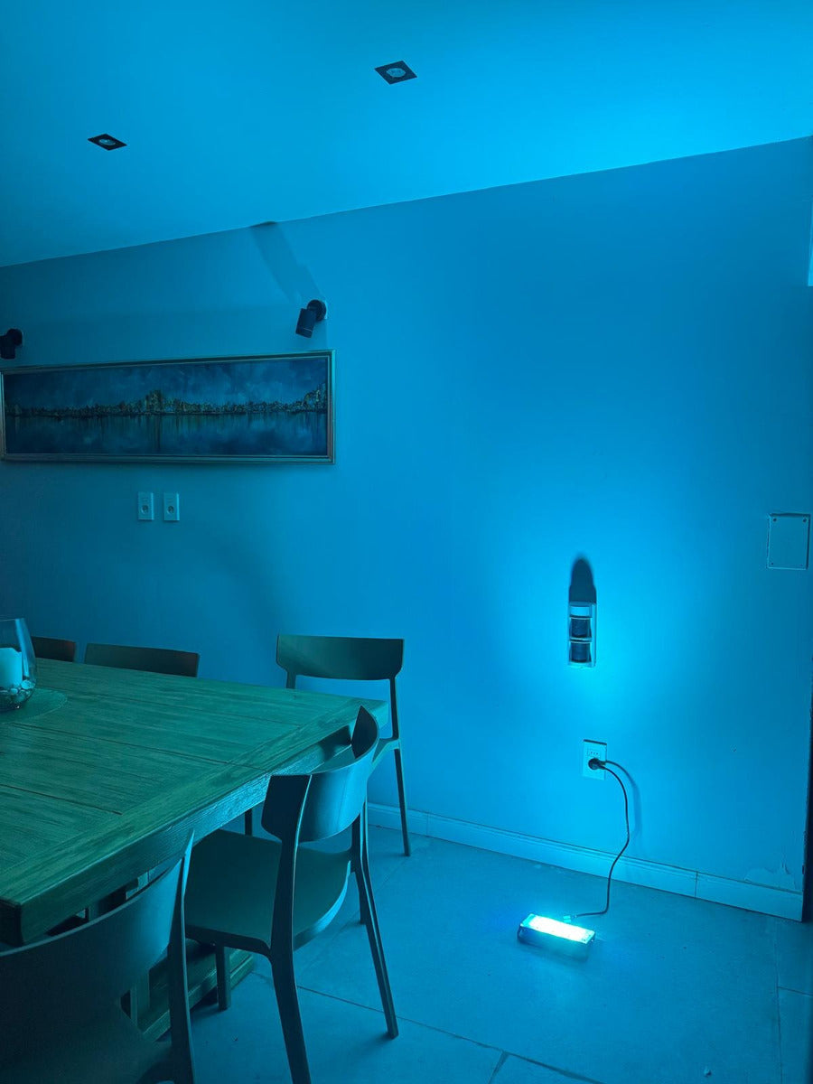 Foco Reflector Led Rgb 50w Lupa Difusor Policarbonato Omio
