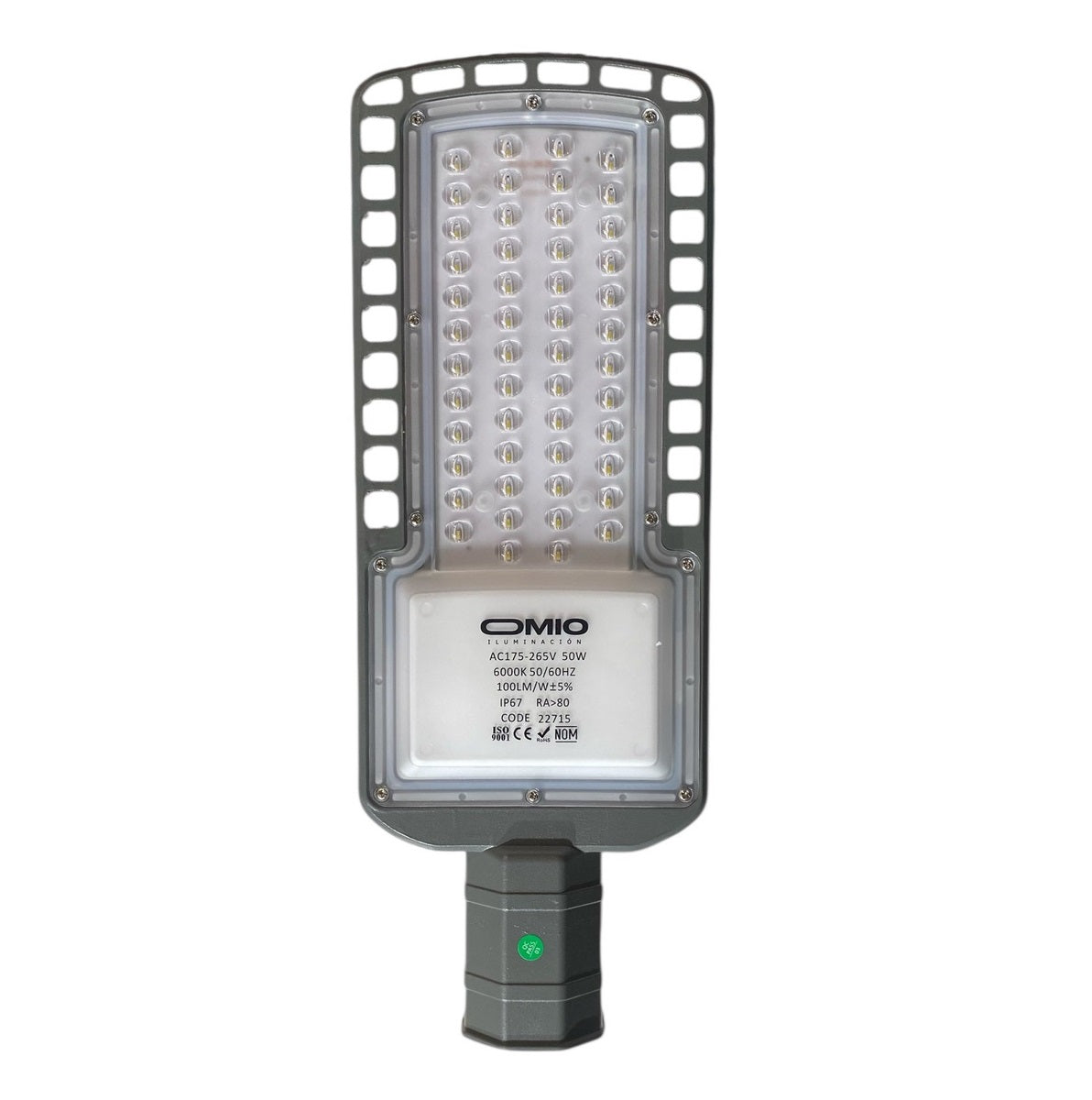 Luz Led Vial Omio 50w Gris Oscuro Blanco Frío