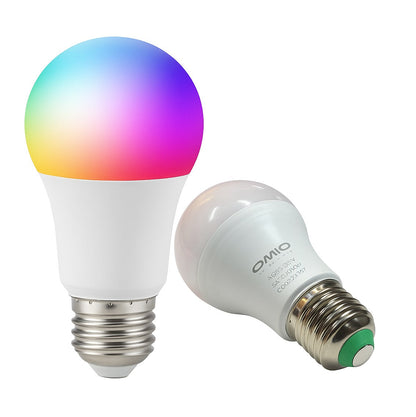 Lámpara Led Omio 9w E27 Wifi Rgb Inteligente Cálida+fría
