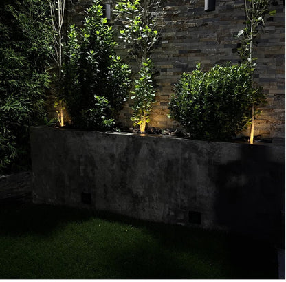 Luminaria Solar Piso Omio Led Cálidos Para Jardín Pack De 4