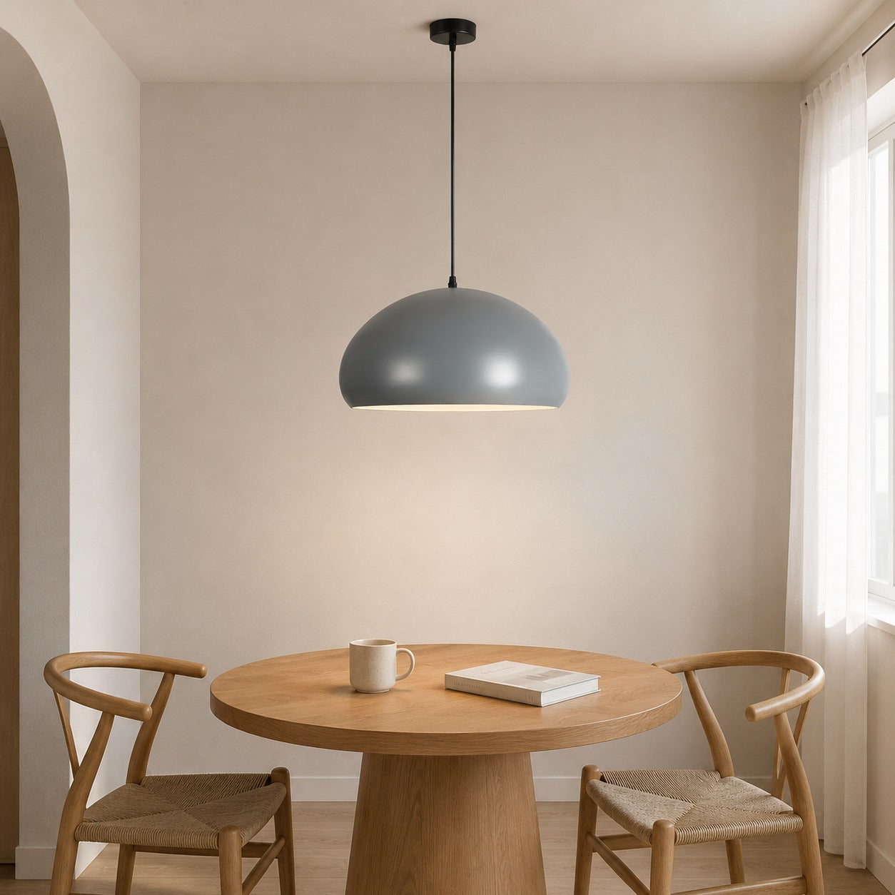 Colgante Omio Modelo Orbita Gris