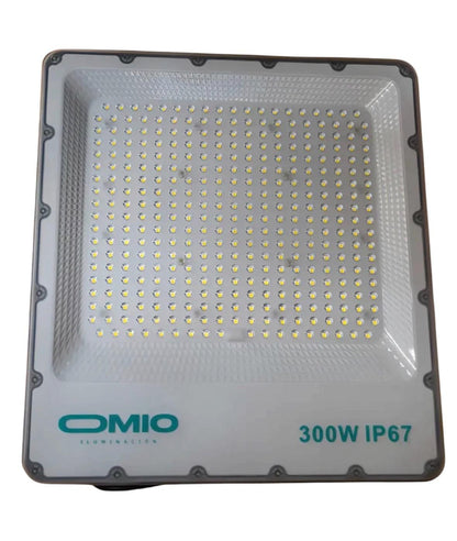 Reflector Led Omio 300 watts Policarbonato Frío Blanco