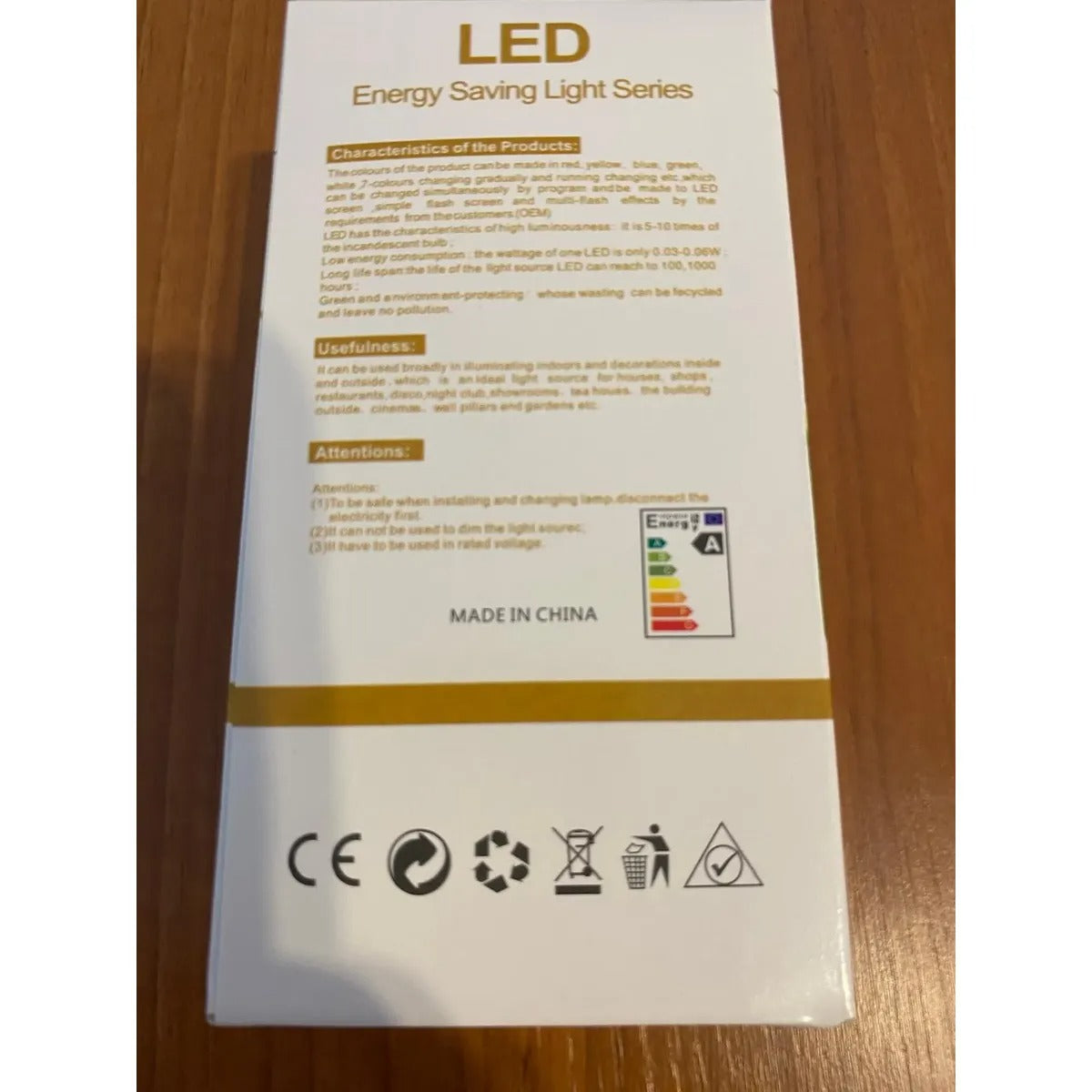 Lámpara Omio Led Bulbo 12 watts Luz Cálida 3000k
