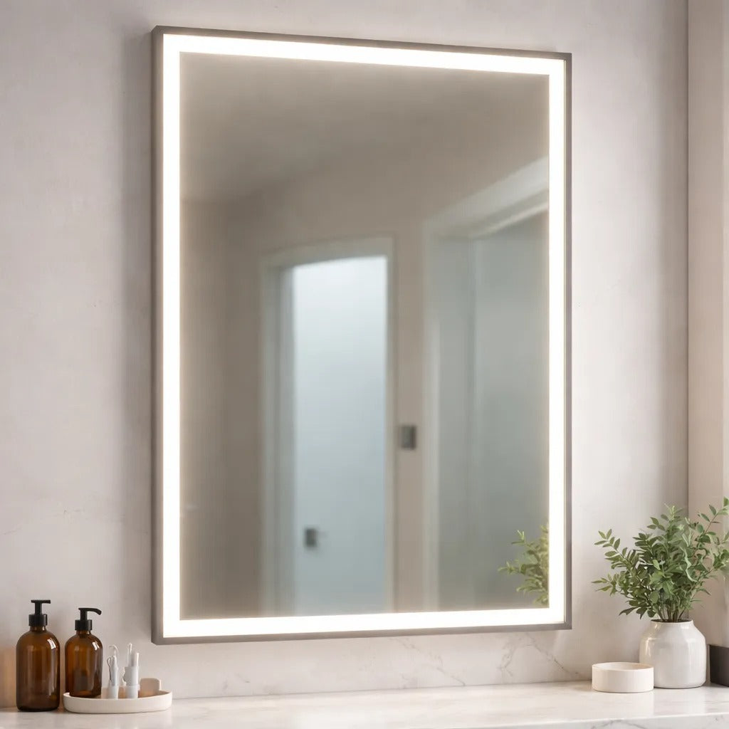 Espejo Led Rectangular Omio 80 Cm Luz Regulable
