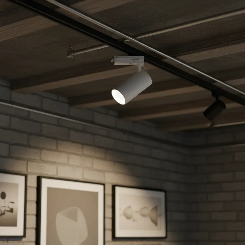 Omio Spot Led Para Riel 30 watts  Aluminio Blanco Driver Lifud