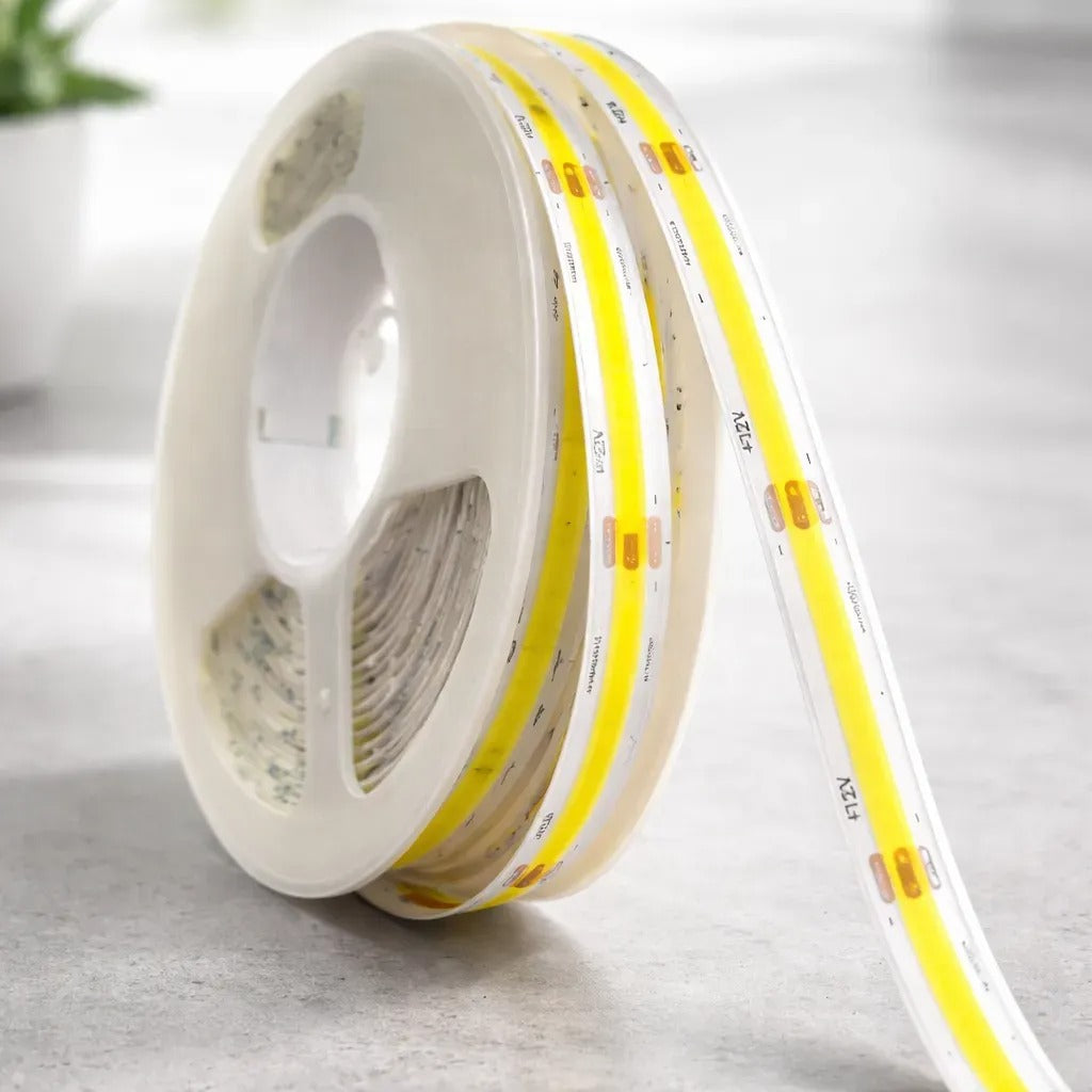 Cinta Tira Led Cob Omio Continua Interior 5m 14 watts Blanco Frío