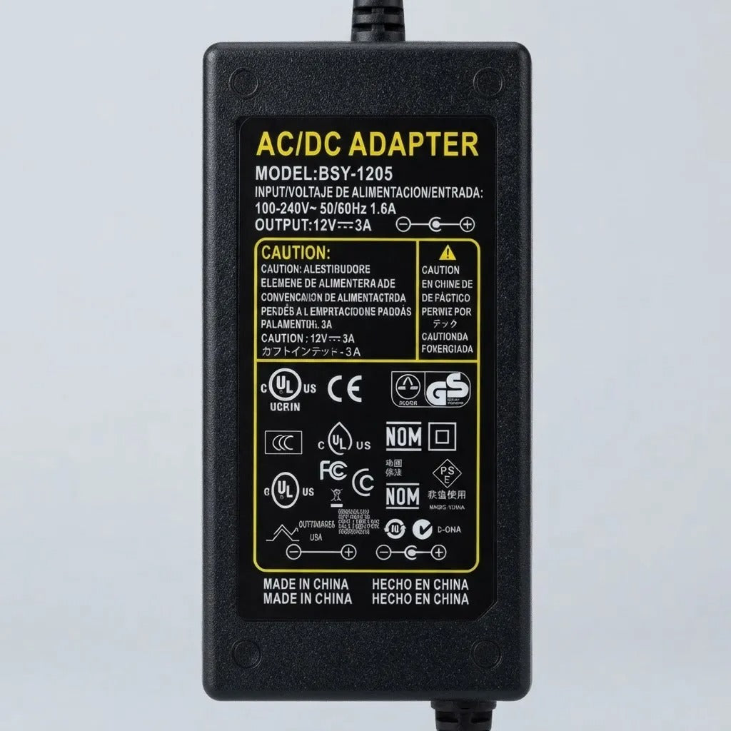 Transformador Fuente 12 volts 3amp 36 watts Modelo Bsy-1205