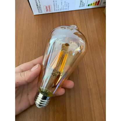 Lámpara Vintage Pera De 8w Fría Y 4w Cálida