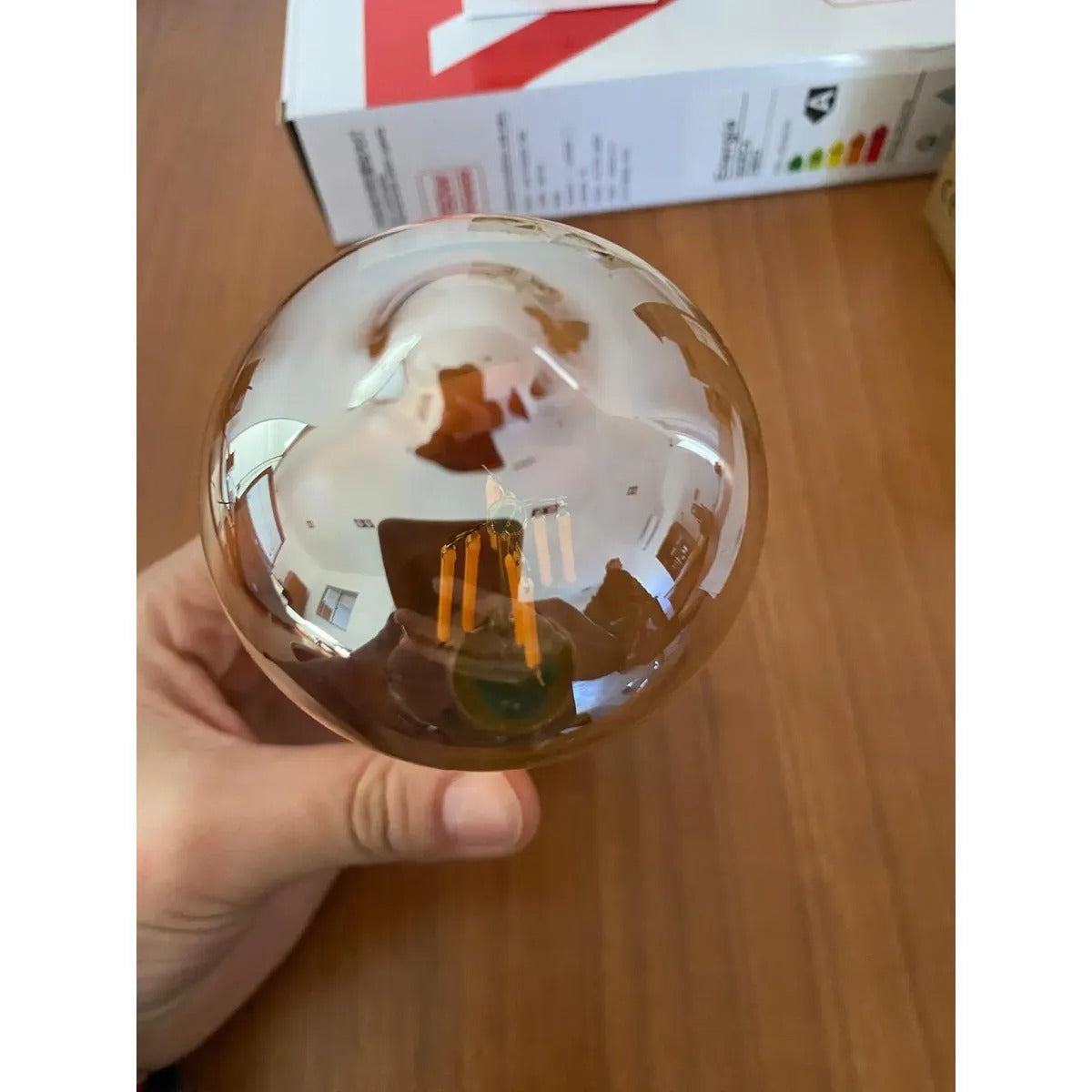 Lámpara Vintage Pera De 8w Fría Y 4w Cálida