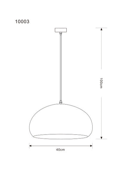 Colgante Omio Modelo Orbita Dorado