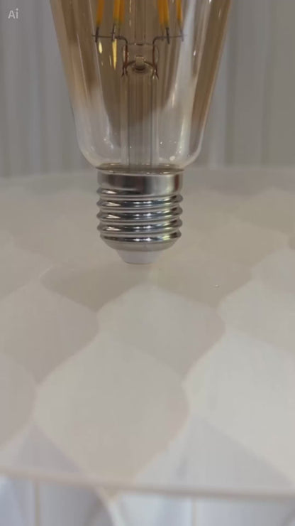 Lámpara Vintage Pera De 8w Fría Y 4w Cálida